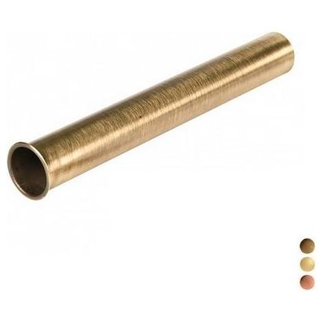 CANOTTO IN OTTONE CON FLANGIA Misura: D. 26x300 Ramato/ Flangia 1"