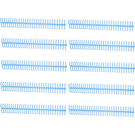 10 spirales de reliure bleues, 16mm, 30 trous, capacité 130 feuilles, kit de reliure à dos peigne. (1/5)