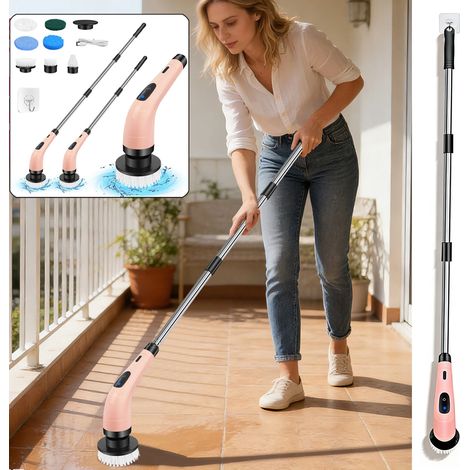 Brosse de nettoyage électrique rechargeable sans fil à rotation turbo 7 en 1 (1/5)