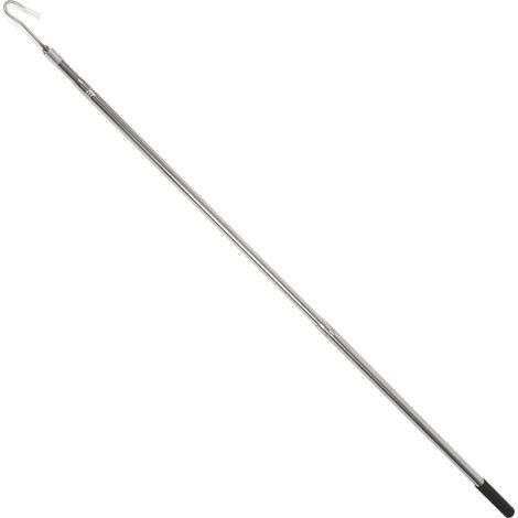 Poignée de charge télescopique en acier inoxydable avec crochets polyvalents pour une récupération facile sur les chantiers de construction pour camions et remorques (1/4)