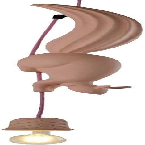 Plafonnier écureuil en résine pour chambre d'enfant, mini suspension animalière, marron (1/4)