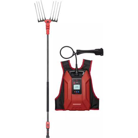 abbacchiatore olive a batteria zainato blue bird "olimpo 23-56" movimento orizzontale asta fissa 2,4 m batteria inclusa (1/3)