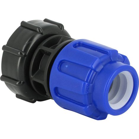 Multicuves – Raccord cuve eau S60X6 – Raccord compression Ø 25 mm – Entrée taraudée femelle – Pour cuves 1000 litres