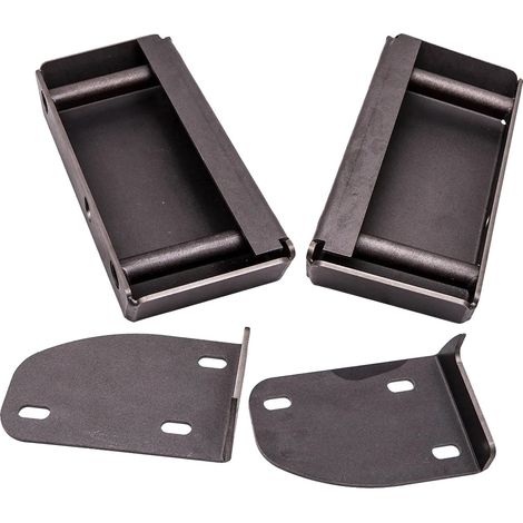 Kit de soportes de suspensión de repuesto, material de acero, espesor de 3/16 de pulgada, compatible con Ford F100 Pickup, ubicaciones delantera izquierda y derecha, tubo de 1 pulgada para montaje. (1/5)