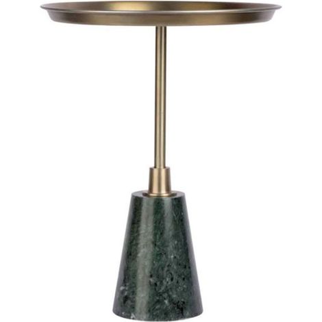 Table d'Appoint Design "Grant" 51cm Noir & Or (1/5)