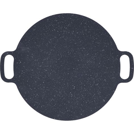 Plaque de cuisson ronde antiadhésive pour barbecue, avec pinces et gants de protection, 30 cm / 11,8 pouces (1/5)