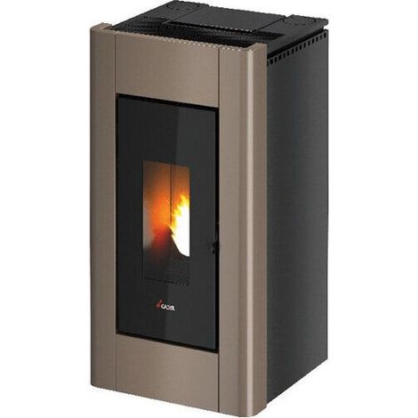 Stufa a Pellet Canalizzata Cadel Prince3 Plus 11KW ad Aria Light Bronze - 7019543