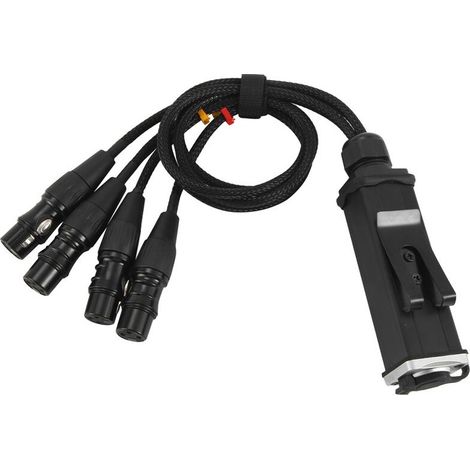 Cable Blindé RJ45 CAT5 Vers Connecteurs Femelles XLR 3 Broches à 4 Canaux, Cable Récepteur Multi-Réseau pour Studio de Scène (1/2)