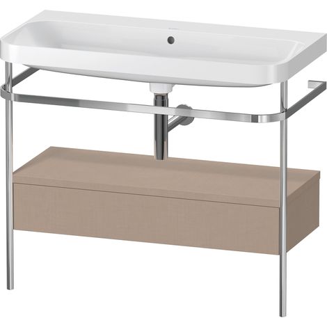 Duravit Happy D.2 Plus c-shaped Set avec console métallique et