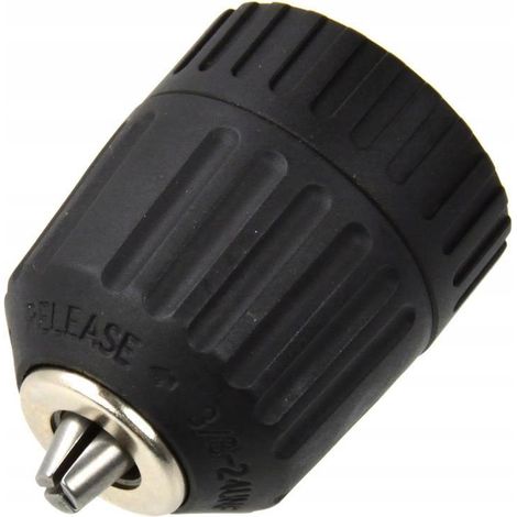 Geko Mandrin à lâcher rapide noir pour perceuse 1,5-10 mm (1/3)