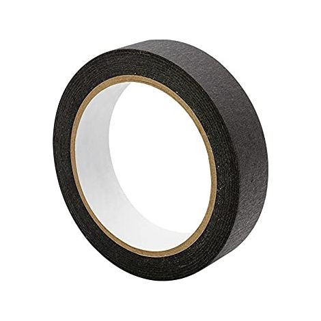 Ruban de Masquage/Non-Scotch Papier Adhésif Masquage pour Travaux de Peinture et Décoration, Intérieur et Extérieur, Multi-surfaces, Détachable sans Résidus-Noir 10pcs25mm 20m (1/5)