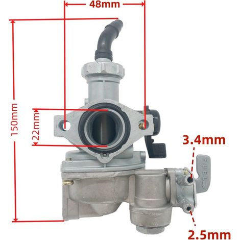 TRX125 PZ22C 404-010 Carburetor fuel supply system for Honda ATV with high atomization efficiency, smooth cold start and fuel – Original spare part.