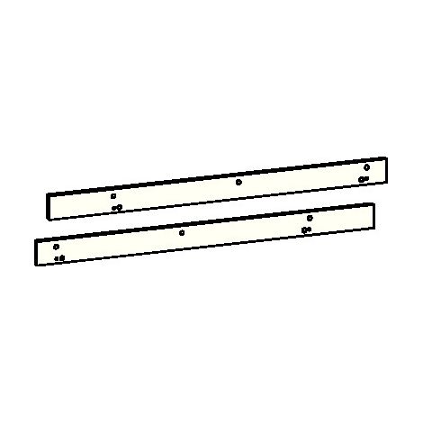 Montageplattenset f.Gleitsch.G-SR/BG silber (1/2)