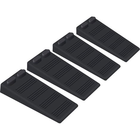 Topes de puerta antideslizantes para esquinas, juego de 8, TPR flexible, topes que no rayan para suelos delicados. (1/5)