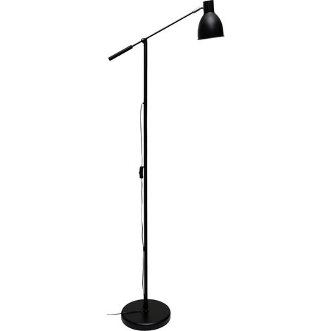 Lampe sur Pied sans Ampoule - Lampe de Salon ou de Bureau au design - lampadaire Esthétique et Classique - Noir (1/5)