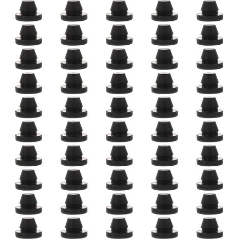 50 Embouts de Pieds de Chaise en Silicone Coniques, Protège-Pieds Antichoc 8 Mm Rainure, Patins Meubles Résistants à Haute Température, Protection Sols Parquet et Carrelage, Usage (1/5)