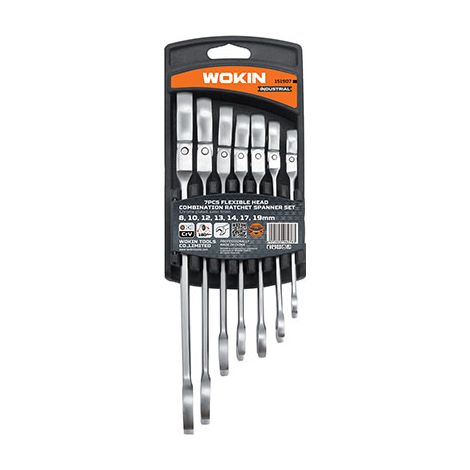 CHIAVI COMBINATE A CRICCO FLEX SERIE 151907 WOKIN - MM 8/19 CF=PZ 7- 1 confezioni