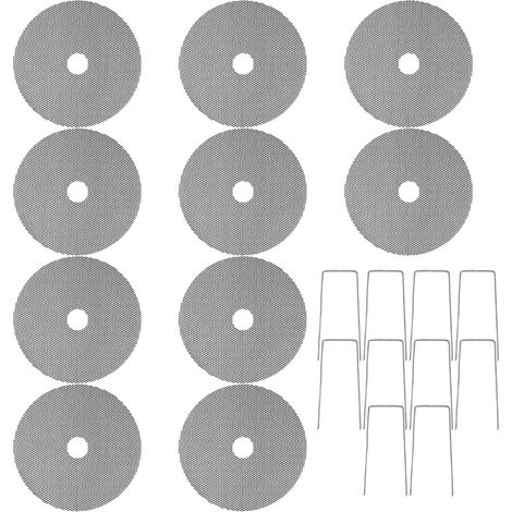 Lot de 10 housses de sol pour plantes - Avec piquets - Pour protéger contre (1/5)