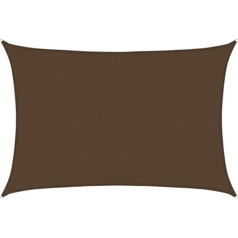 Maison Exclusive - Vela Parasole 160 g/m² Marrone 5x7 m in HDPE