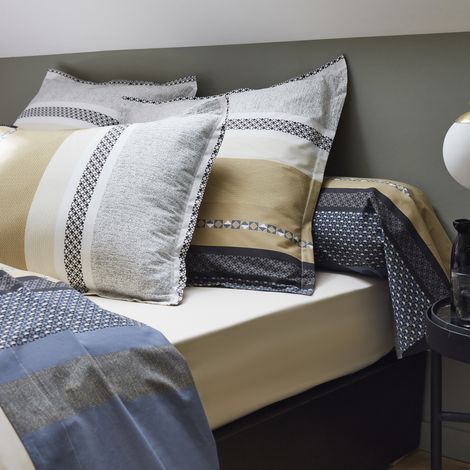 Ensemble draps et traversin Marlow Beige 90x190 cm