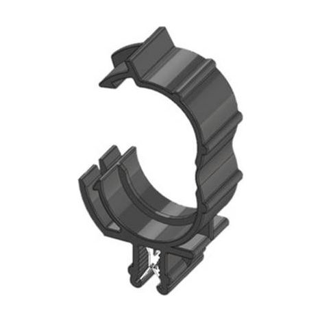 WKK Clip pour bord de tôle enfichable ART005915 Ø du faisceau (serré)=17 mm stabilisé à la chaleur, maintien des câbles le long du montage noir S325431 (1/2)