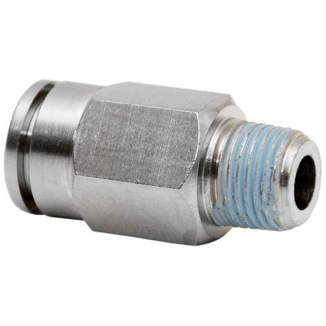 Racor recto Rosca Macho en 5 unidades para tubos de 4mm a 8mm COFAN Tubo 12mm - Rosca 1/4"