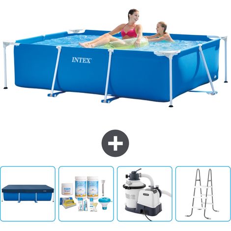 Intex Piscina con estructura Rectangular - 220x150x60 cm - 7-piezas  SCB64 (1/5)