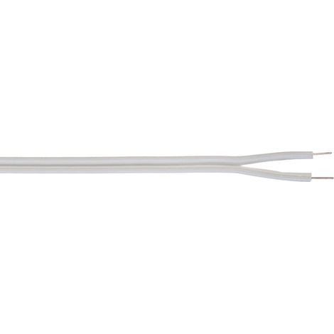 Anschlussleitung PVC Zwillingsleitung 5m weiß H03VH-H 2x0,75mm²