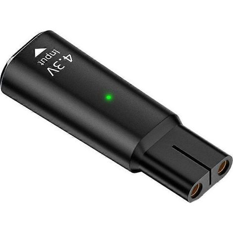 USB-C-Netzteil für Philips Elektrorasierer, 4,3 V, Aluminiumlegierung mit LED-Anzeige, einzelner 4,3-V-USB-C-Anschluss, schwarz (1/5)