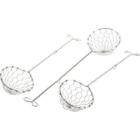 Metaltex 256015010 Colino per fonduta, 3 Pezzi, Acciaio Inox (1/2)