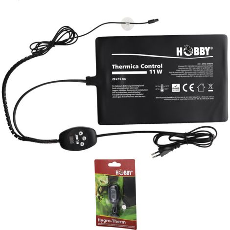 Hobby Thermica Control 11 W inkl. Hygro-Therm - Heizmatte + Hygrometer / Thermometer (1/5)