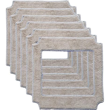 WD8 - 21 x 21 cm - Pour robot nettoyeur de vitres ABIR WD8 - Lavables et réutilisables - Pour laver les fenêtres - Essuyage épais (1/4)