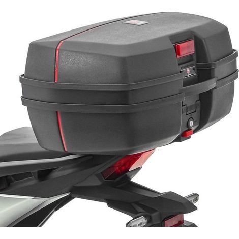 Top case moto - Bagtecs TB8 - 45 L - Noir - Plastique PPC étanche