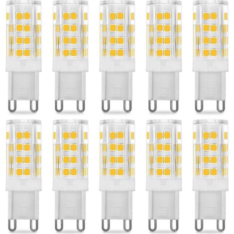 Ampoule LED G9 5W, Equivalent 40W , Blanc Chaud 3000k, 220-240V, 360° angle de faisceau, Pack de 10 (1/5)