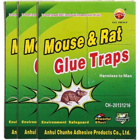 Piastre Trappola per Topi, Trappole per Ratti, Trappole Adesive per Topi, Tavolette Adesive Anti-Topo e Anti-Ratto - Grande Formato (21x15,5 cm)