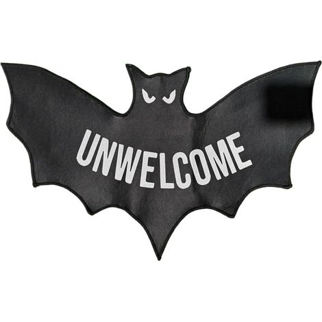 Tapis de porte d'entrée Halloween 90 x 60 cm Antidérapant Drôle Gothique Effrayant (1/5)