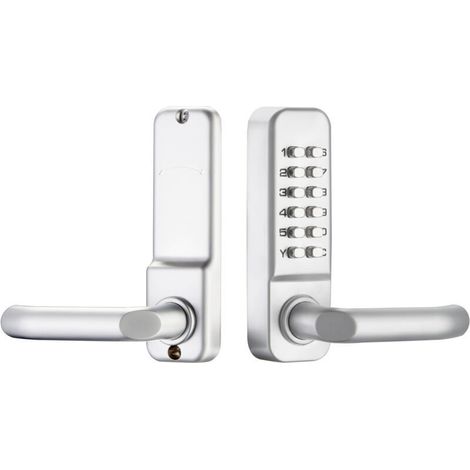 Poignée à code Serrure à code mécanique étanche, combinaison de code à 1 à 11 chiffres Mot de passe de sécurité Serrure codée Serrure de porte à combinaison mécanique sans clé pour porte de bureau en (1/5)