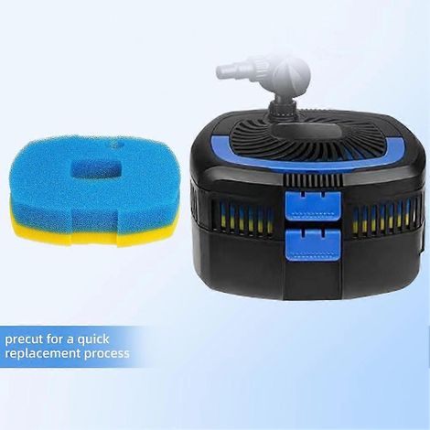 Éponge de rechange pour filtre de bassin compatible avec les pompes de filtration Anbull/VIVOHOME 950/1370GPH, également adaptée au coton filtrant pour aquarium. (1/4)