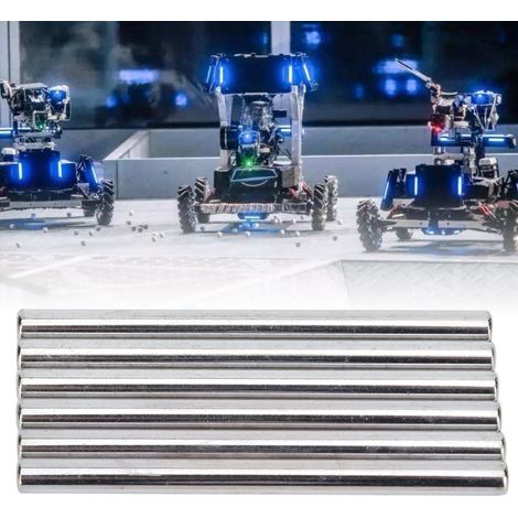 Axes 6D en acier inoxydable 303/304, rectifiés avec précision, pour robots industriels, 80 x 6 mm (1/5)