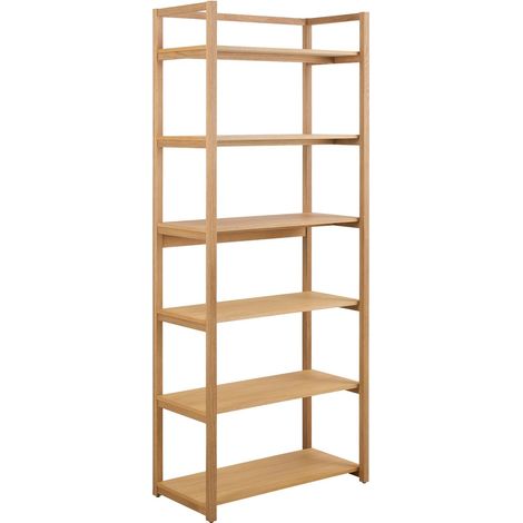Estantería Norsica 920 , Abierto, Chapa de madera natural, Madera, Número de puertas: 0, Número de cajones: 0, 199x80x40cm (1/5)