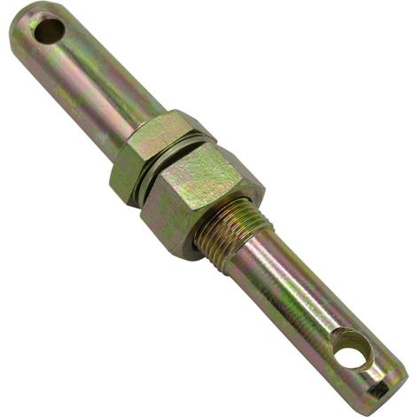 Cat 1-2 Tractor Implement Mounting Pin Lower Link with 2 Nuts (1" UNF Thread Trailer Linkage) (1/5)