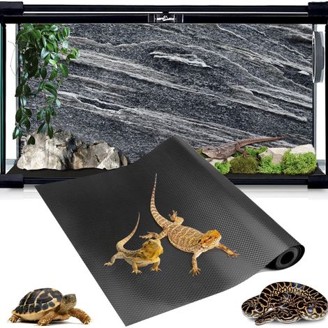 Tapis de terrarium pour reptile de 370 litres, accessoires de réservoir de dragon barbu, substrat pour enclos de reptiles de 10,2 x 5,1 x 5,1 cm, tapis de literie pour léopard, gecko, lézard, tortue (1/3)