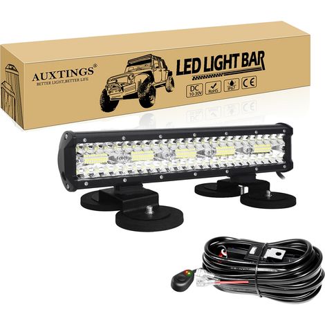 Barra luminosa a LED per tutti i terreni, temperatura di colore 6000K, grado di impermeabilità IP67 (1/2)