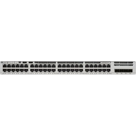 Cisco Catalyst 9200L Switch Gestito L3 da 48 Porte Gigabit Ethernet [10/100/1000], Colore Grigio, con 4 Porte 1G per Rete Essenziale