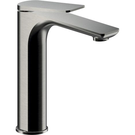 Mitigeur lavabo mi-haut avec vidage up&down metal brosse - CRISTINA ONDYNA BA22777