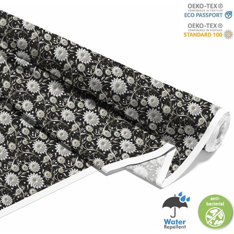 Outdoor dekostoffe oxford - Motiv weiße Blumen (1/5)
