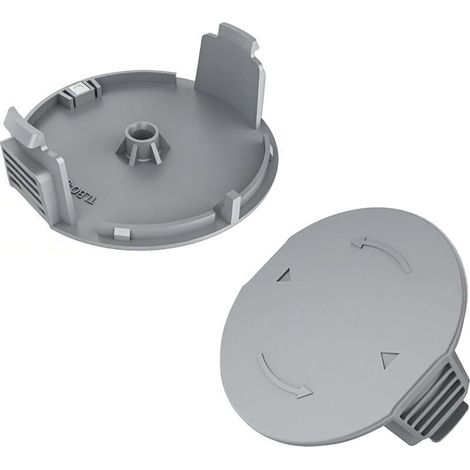 2-teilige Spulenabdeckung für Freischneider, kompatibel mit Bosch 1600A01R5J, Ersatz-Freischneiderabdeckung für Bosch Universal GrassCut 18, Universal GrassCut 18-26 (1/5)