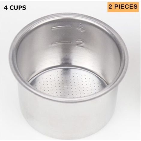 Panier filtre de remplacement, 51mm, 1-2-4 tasses, pour café, sans fond, pour Delonghi EC680-EC685, pièces de Machine à expresso (1/4)