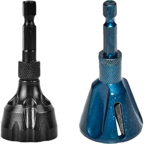 Outil d'ébavurage avec lame en carbure de tungstène, foret d'ébavurage et de chanfreinage, outil d'ébavurage, lot de 2-AquaForge (1/5)