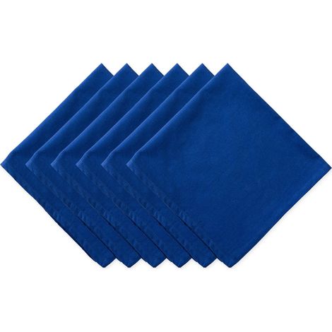 Serviettes de table 100 % coton, Anchor Blue, 20 by 20-Inch (1/5)